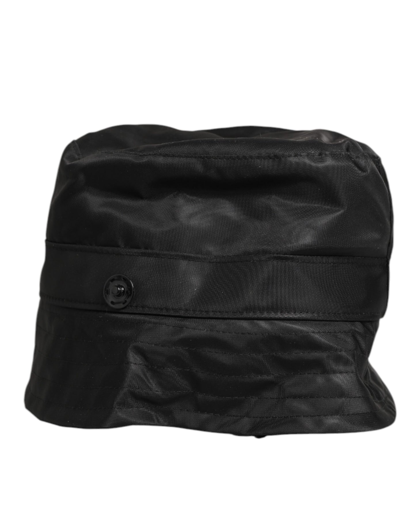 Dolce & Gabbana Black PVC Wide Brim Bucket Hat