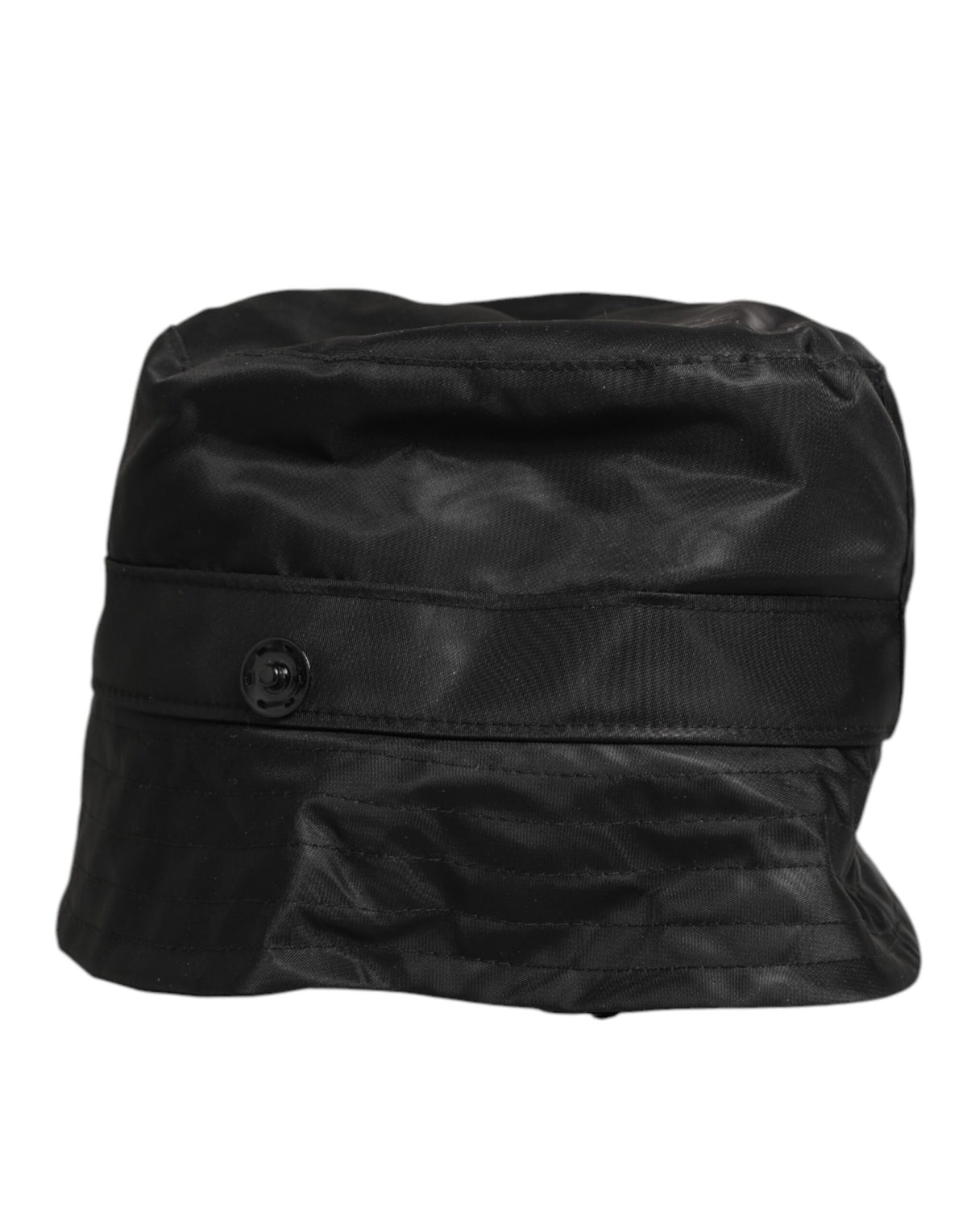 Dolce & Gabbana Black PVC Wide Brim Bucket Hat