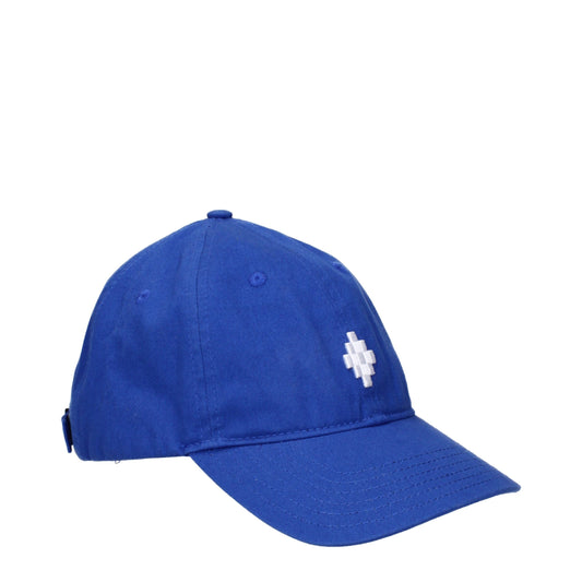 Marcelo Burlon Blue Cotton Baseball Hat