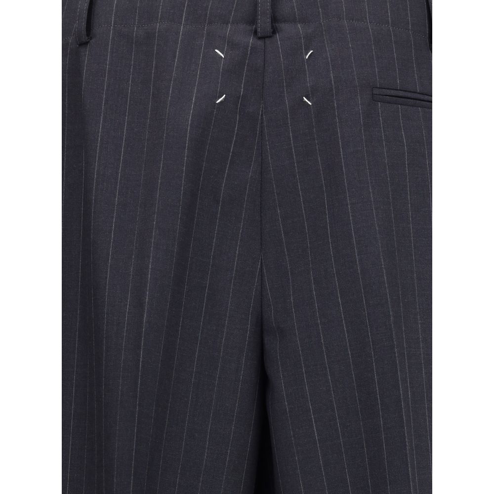 Maison Margiela Pinstripe Wool Trousers