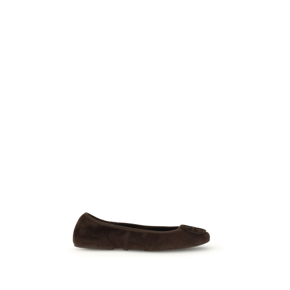Tory Burch Minnie Travel Ballet Reva Suede Ballerinas
