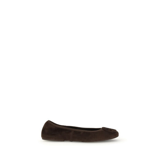 Tory Burch Minnie Travel Ballet Reva Suede Ballerinas