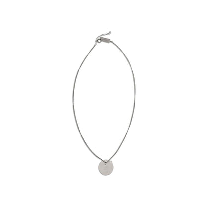 MM6 Necklace with Round Plaque