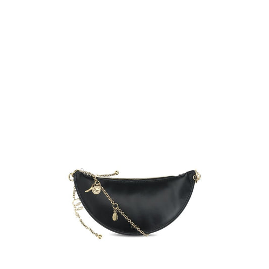 Chloé Black Leather Icons Charms Shoulder Bag