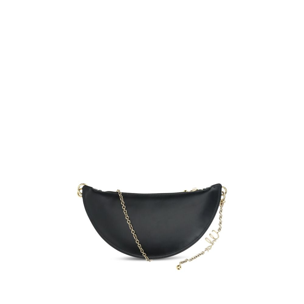 Chloé Black Leather Icons Charms Shoulder Bag