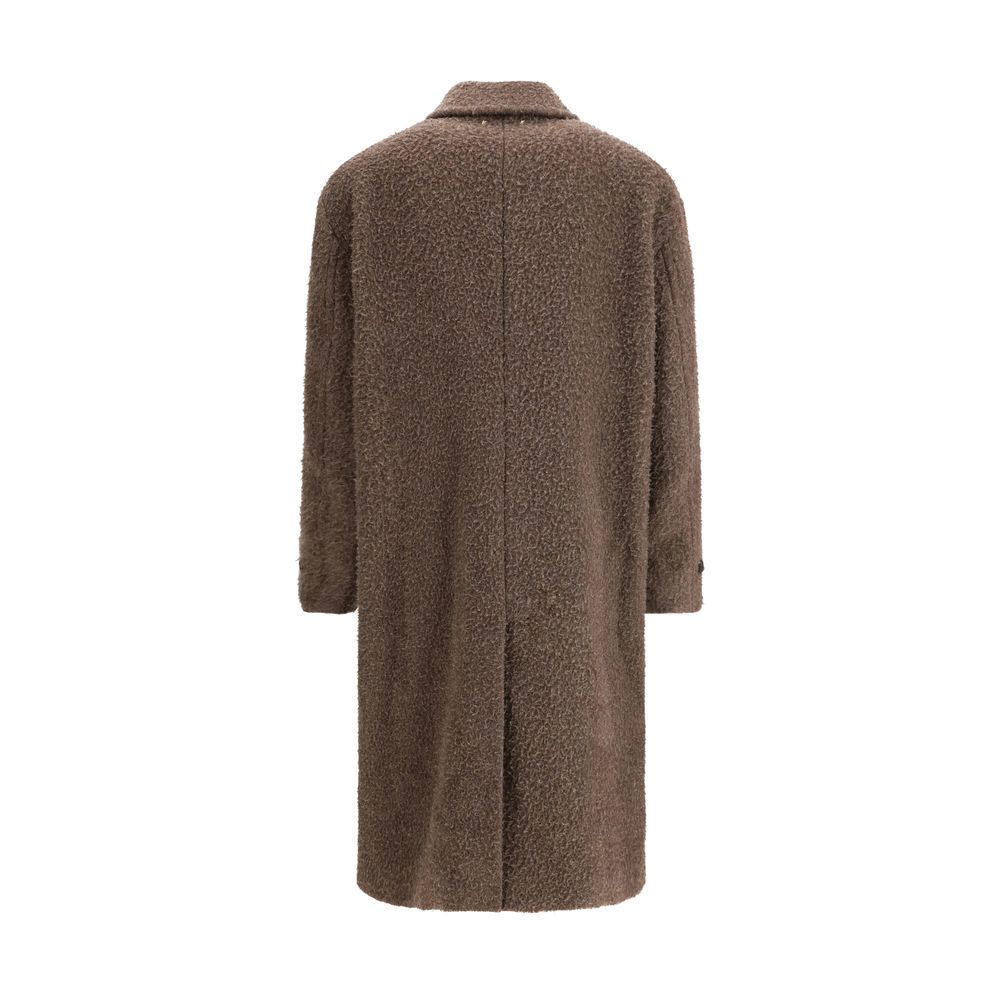 Golden Goose Journey Brown Single-breasted Coat for Men