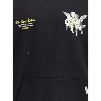 Legacy Cherubs Hoodie - Jet Black Oversized Fashion Statement