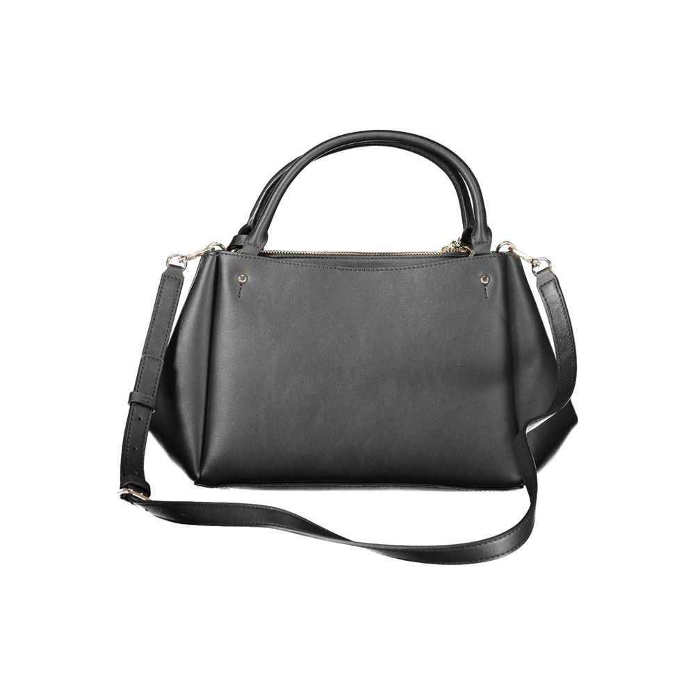 Guess Jeans Black Talent Bag – Faux Leather, Stylish Handheld Design