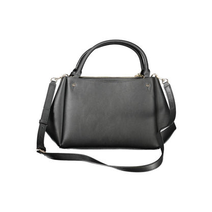Guess Jeans Black Talent Bag – Faux Leather, Stylish Handheld Design