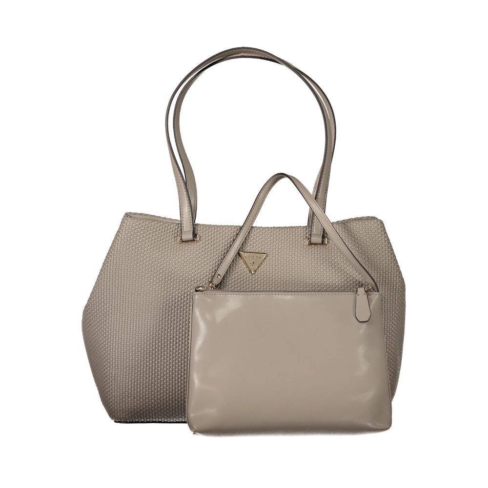 Guess Jeans Beige Phaedra Bag – Faux Leather, Stylish Versatility