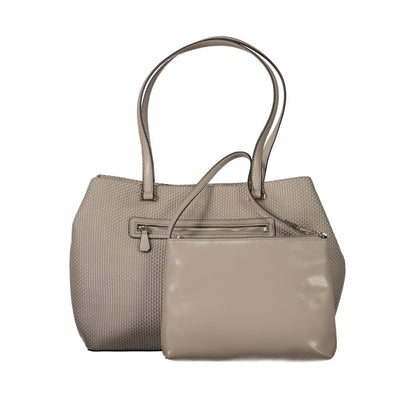 Guess Jeans Beige Phaedra Bag – Faux Leather, Stylish Versatility