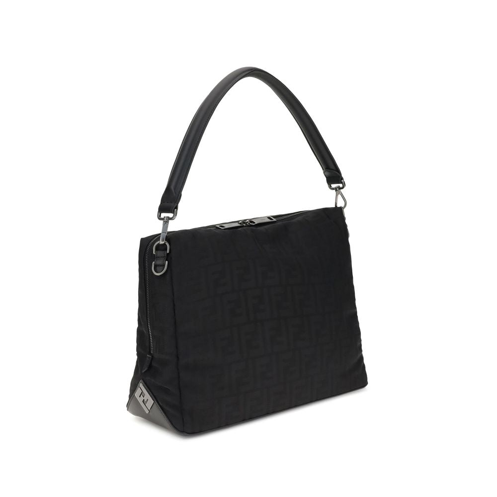 Fendi Lui Large Black Polyamide Shoulder Bag