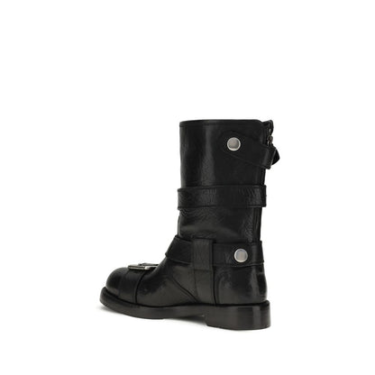 Dolce & Gabbana Buckled Leather Boots