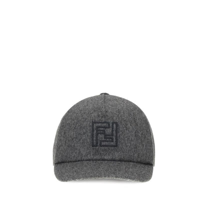 Fendi Gray Wool Cap – Luxury Baseball Hat