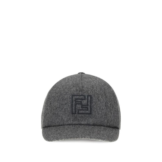 Fendi Gray Wool Cap – Luxury Baseball Hat