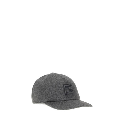Fendi Gray Wool Cap – Luxury Baseball Hat