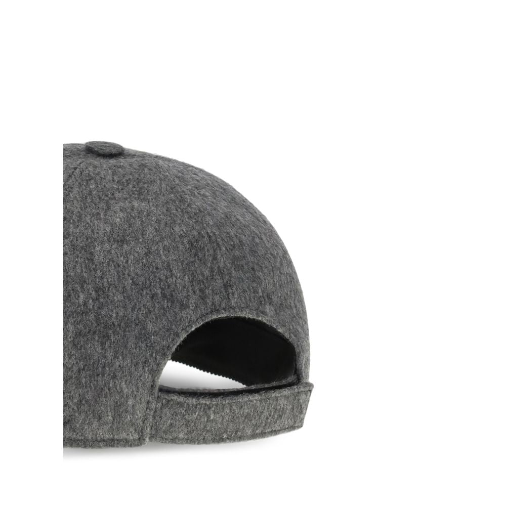 Fendi Gray Wool Cap – Luxury Baseball Hat