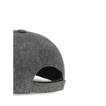 Fendi Gray Wool Cap – Luxury Baseball Hat