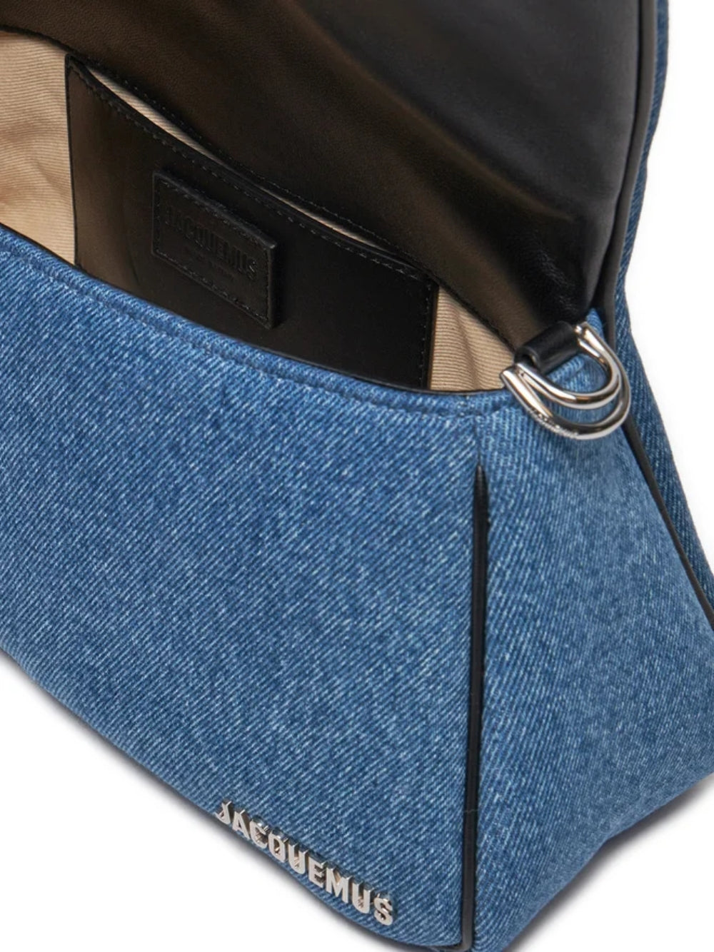 Jacquemus Le Bambimou Denim Handbag – Chic Mini Bag with Silver Hardware