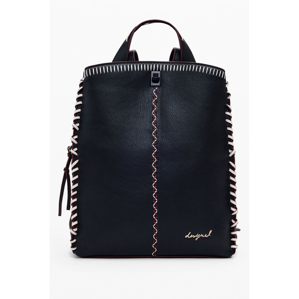 Desigual Manhattan Pespuntes Sumy Black Polyethylene Women Backpack