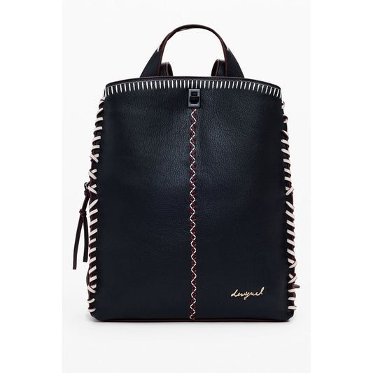 Desigual Manhattan Pespuntes Sumy Black Polyethylene Women Backpack