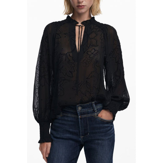 Desigual Black Polyester Women Blouse - A Statement of Individuality