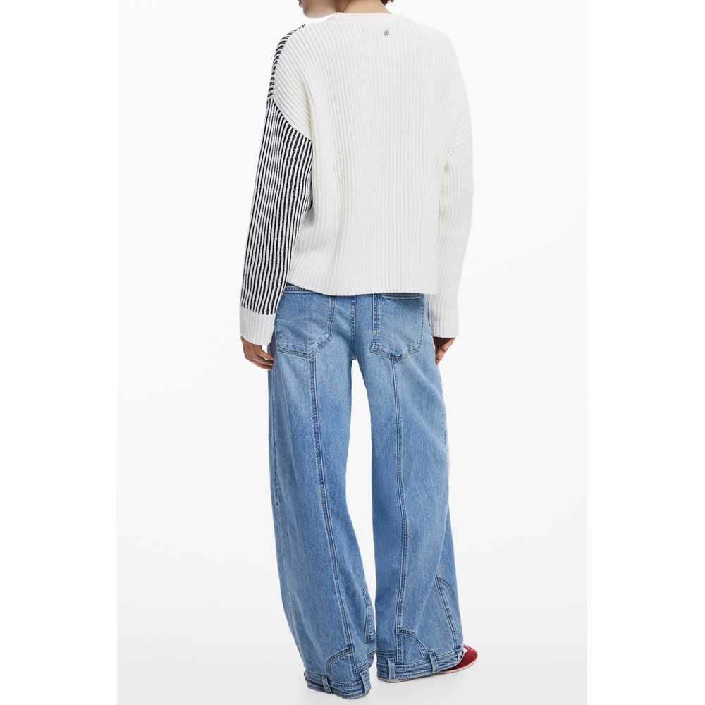 Desigual White Cotton Women's Sweater