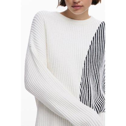 Desigual White Cotton Women's Sweater