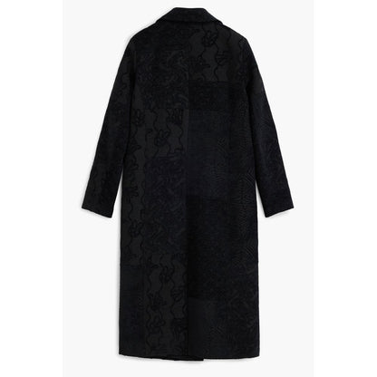 Desigual Black Polyester Women's Long Coat