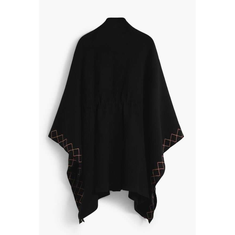 Desigual Aldama Black Poncho for Women