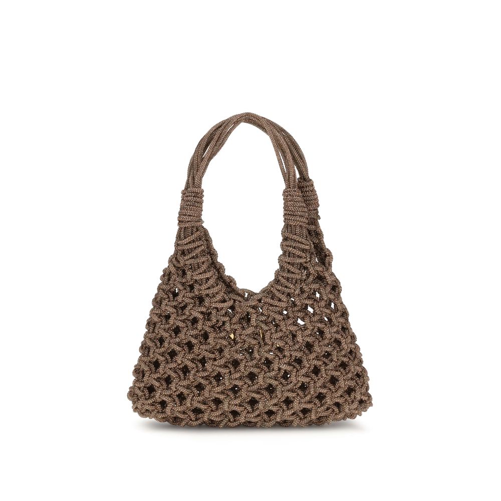 HIBOURAMA Brown Resin Handbag