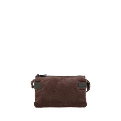 Brunello Cucinelli Suede Leather Shoulder Bag