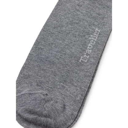 ZEGNA Gray Cotton Sock - 2-Pack of Premium Men's Socks