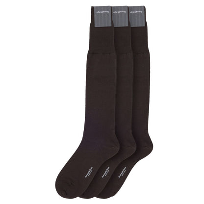 ZEGNA Brown Wool Sock - 3-Pack Luxury Men’s Socks
