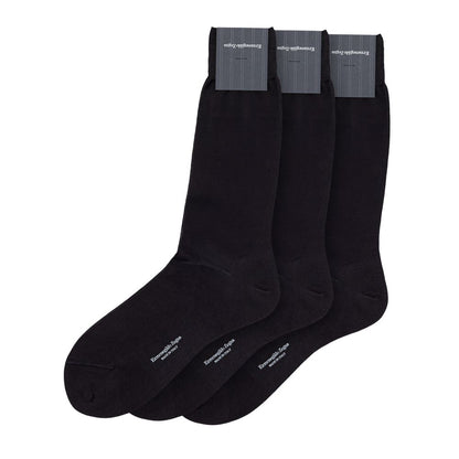 ZEGNA Gray Cotton Sock – 3-Pack of Premium Men's Socks