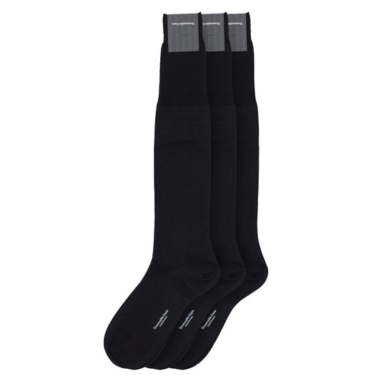 ZEGNA Black Wool Sock 3-Pack