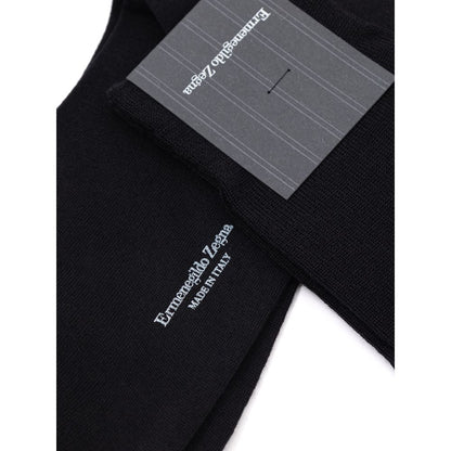ZEGNA Black Wool Sock 3-Pack