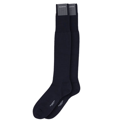 ZEGNA Blue Wool Sock - 2-Pack Men’s Navy Blue Socks