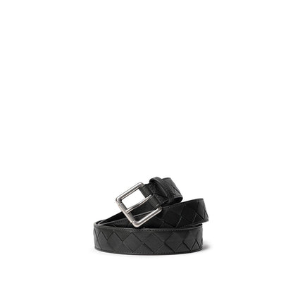 Bottega Veneta Dark Green Leather Belt