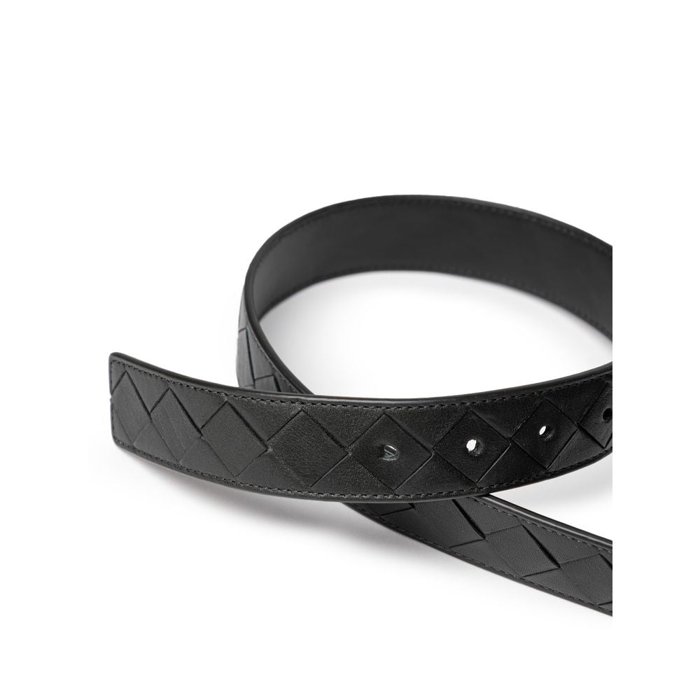 Bottega Veneta Dark Green Leather Belt