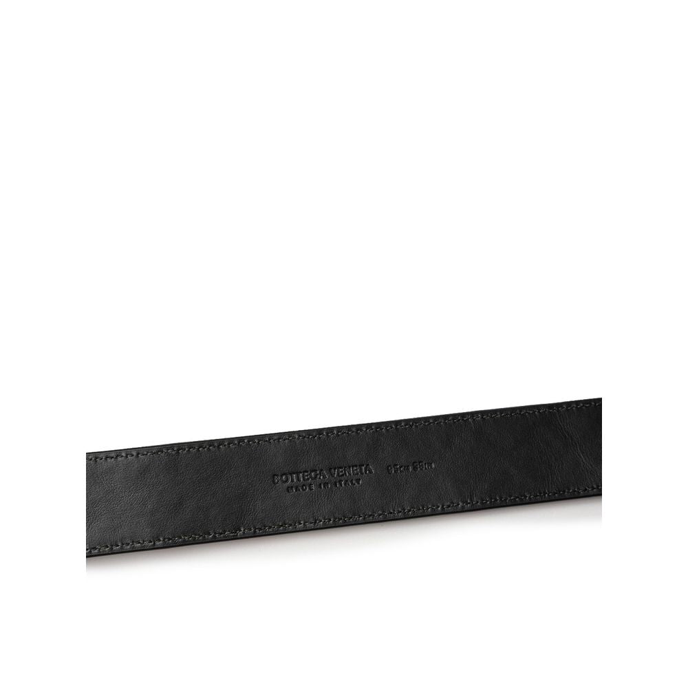 Bottega Veneta Dark Green Leather Belt
