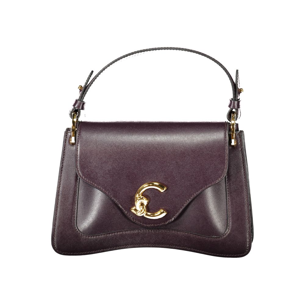 Coccinelle Purple Leather Handbag - C-ME Calf Bag