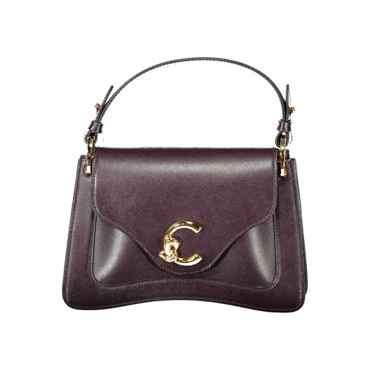 Coccinelle Purple Leather Handbag - C-ME Calf Bag