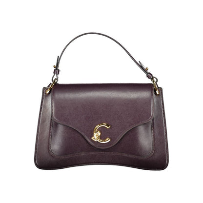 Coccinelle Purple Leather Handbag - C-Me Calf Bag