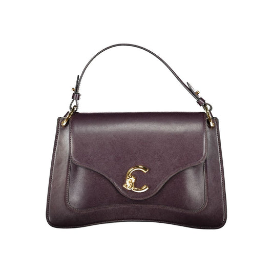 Coccinelle Purple Leather Handbag - C-Me Calf Bag