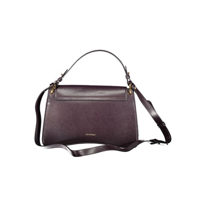 Coccinelle Purple Leather Handbag - C-Me Calf Bag
