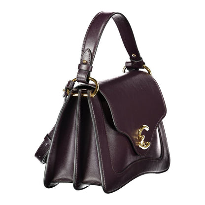 Coccinelle Purple Leather Handbag - C-Me Calf Bag
