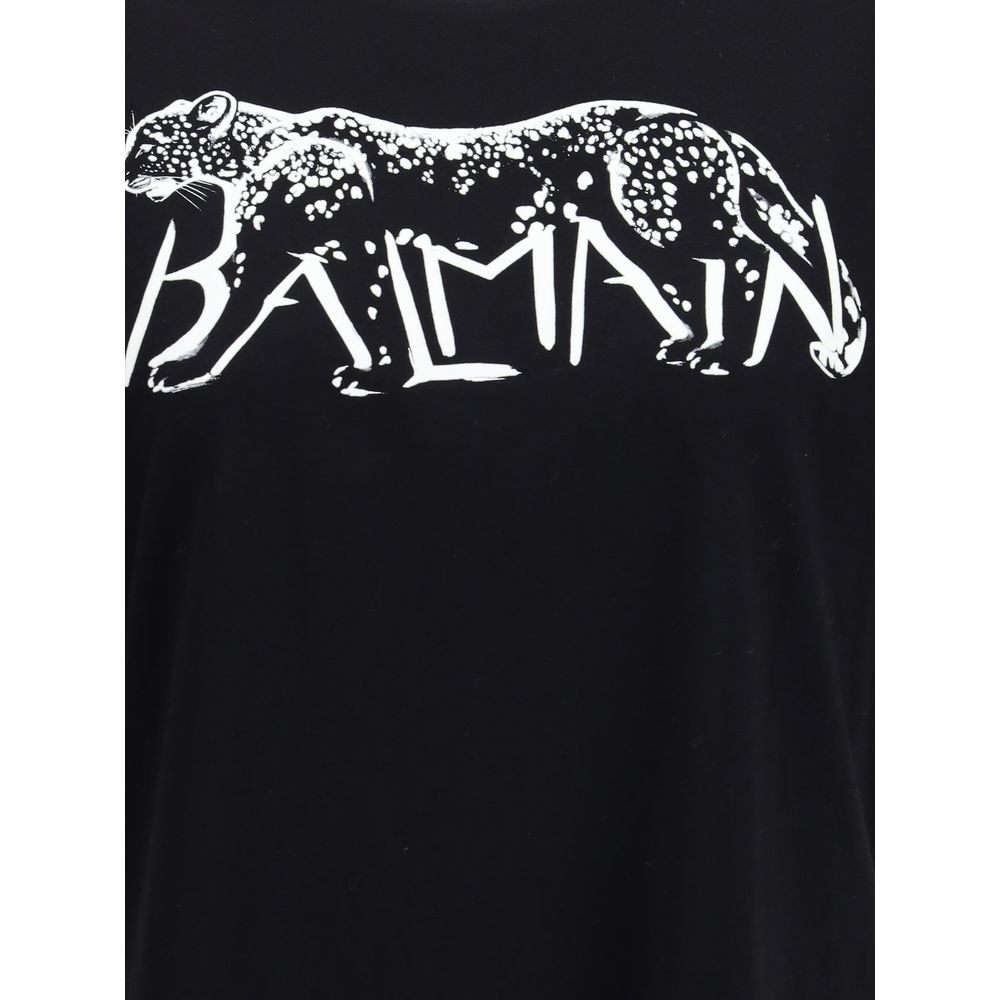 Balmain Leopard Print T-shirt