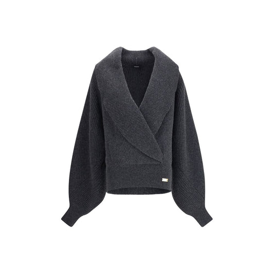 Balmain Oversized Wrap-Effect Sweater