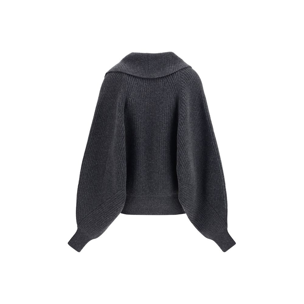 Balmain Oversized Wrap-Effect Sweater
